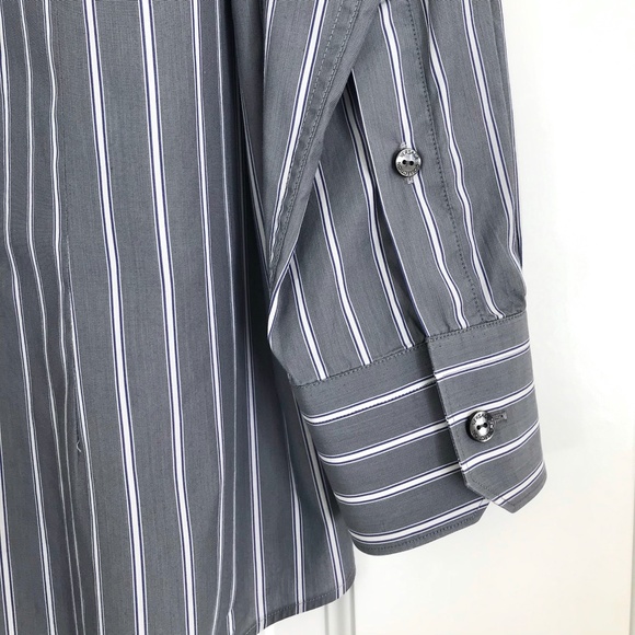 Versace Trend Striped Dress Shirt - 16/41 - Picture 3 of 5